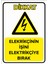 - Elektrikçinin İşini Elektrikçiye Bırak Levhası - Sac Malzeme 25 x 35 cm 1