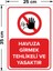- Havuza Girmek Tehlikeli Ve Yasaktır Levhası - Sac Malzeme 25 x 35 cm 2