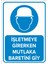 - İşletmeye Girerken Mutlaka Baretini Giy Levhası - Sac Malzeme 25 x 35 cm 1