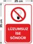 - Lüzumsuz İse Söndür Levhası - Sac Malzeme 25 x 35 cm 2