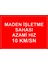 - Maden İsletme Sahası Azami Hız 10 Km Levhası - Sac Malzeme 25 x 35 cm 1