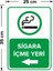- Sigara İçme Yeri Sol Ok Levhası - Sac Malzeme 25 x 35 cm 2