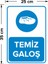 - Temiz Galoş Levhası - Sac Malzeme 25 x 35 cm 2