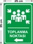 - Toplanma Noktası Sol Ok Levhası - Sac Malzeme 25 x 35 cm 2