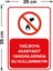 - Yağ Boya Akaryakıt Yangınlarında Su Kullanmayın Levhası - Sac Malzeme 25 x 35 cm 2