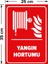 - Yangın Hortumu Levhası - Sac Malzeme 25 x 35 cm 2
