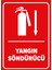 - Yangın Söndürücü Aşağı Ok Levhası - Sac Malzeme 25 x 35 cm 1