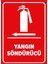 - Yangın Söndürücü Sol Ok Levhası - Sac Malzeme 25 x 35 cm 1