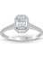 0.25 ct Baget Kare Tektaş Yüzük 2