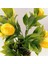 Yapay Ahşap Kütük Saksılı Limon Dekoratif Hediye LM100 2