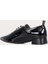 Kırışık Rugan Siyah Kadın Düz Ayakkabı 4