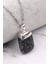 Karlı Obsidyen Doğal Taş Kolye 1