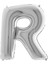 R Harf Grabo Gümüş Folyo Balon 102 cm 3