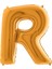 R Harf Grabo Altın Folyo Balon 102 cm 3