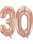30.yaş Folyo Balon Seti Rose Gold 40 cm 1