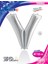 V Harf Grabo Gümüş Folyo Balon 102 cm 2