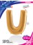 U Harf Grabo Altın Folyo Balon 102 cm 2