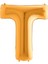 T Harf Grabo Altın Folyo Balon 102 cm 1