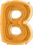 B Harf Grabo Altın Folyo Balon 102 cm 3