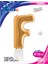 F Harf Grabo Altın Folyo Balon 102 cm 4