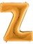 Z Harf Grabo Altın Folyo Balon 102 cm 1