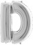 D Harf Grabo Gümüş Folyo Balon 102 cm 1