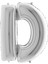 D Harf Grabo Gümüş Folyo Balon 102 cm 3