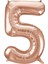 5 Rakam Rose Gold Folyo Balon 40 cm 1