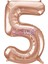 5 Rakam Rose Gold Folyo Balon 40 cm 2