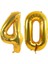 40.yaş Folyo Balon Seti Altın 40 cm 1
