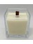 Large Ahşap Fitilli Black Vanilya Vegan Mum(8x8 Cm) 1