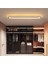 Modern LED Elips Dekoratif Plofonyer Avize 80CM 3000K Günışığı Sarı Işık 1
