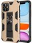 Apple iPhone 11 Kapak Standlı Mıknatıslı Tank Kılıf Gold 1