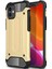 Apple iPhone 12 Mini Kapak Çift Katmanlı Zırh Tank Kılıf Rose Gold 1