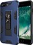 Apple iPhone 7 Plus Kapak Standlı Mıknatıslı Tank Kılıf Lacivert 1