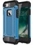 Apple iPhone 8 Kapak Çift Katmanlı Zırh Tank Kılıf Mavi 1