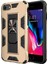 Apple iPhone 8 Kapak Standlı Mıknatıslı Tank Kılıf Gold 1