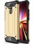 Huawei Mate 20 Lite Kapak Çift Katmanlı Zırh Tank Kılıf Gold 1