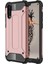 Huawei P20 Kapak Çift Katmanlı Zırh Tank Kılıf Rose Gold 1