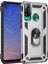 Huawei P40 Lite E Kapak Military Yüzüklü Stantlı Panzer Tank Kılıf Gri 1