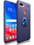 Oppo A12 Kılıf Renkli Yüzüklü Manyetik Silikon Kapak Mavi 1