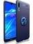 Samsung Galaxy A01 Kılıf Renkli Yüzüklü Manyetik Silikon Kapak Mavi 1