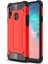 Samsung Galaxy A20s Kapak Çift Katmanlı Zırh Tank Kılıf Kırmızı 1