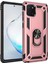 Samsung Galaxy A81 / Note 10 Lite Kapak Military Yüzüklü Stantlı Panzer Tank Kılıf Rose Gold 1