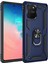 Samsung Galaxy A91 / S10 Lite Kapak Military Yüzüklü Stantlı Panzer Tank Kılıf Lacivert 1