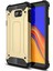 Samsung Galaxy J4 Plus Kapak Çift Katmanlı Zırh Tank Kılıf Gold 1