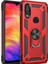 Samsung Galaxy M10 Kapak Military Yüzüklü Stantlı Panzer Tank Kılıf Kırmızı 1
