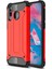 Samsung Galaxy M30 Kapak Çift Katmanlı Zırh Tank Kılıf Kırmızı 1
