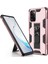 Samsung Galaxy Note 20 Kapak Standlı Mıknatıslı Tank Kılıf Rose Gold 1