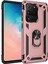 Samsung Galaxy S20 Ultra Kapak Military Yüzüklü Stantlı Panzer Tank Kılıf Rose Gold 1